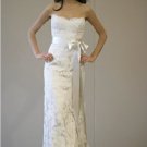 Strapless Style LACE Wedding Dress Bridesmaid Bridal Gown Custom