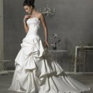 Strapless Style LACE Wedding Dress Bridesmaid Bridal Gown Custom