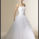 Strapless Style LACE Wedding Dress Bridesmaid Bridal Gown Custom
