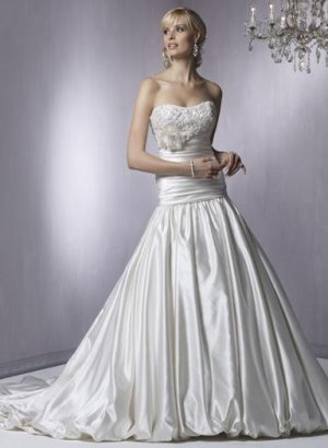Strapless Style LACE Wedding Dress Bridesmaid Bridal Gown Custom