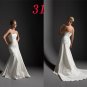 Strapless Style LACE Wedding Dress Bridesmaid Bridal Gown Custom