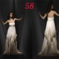 Strapless Style LACE Wedding Dress Bridesmaid Bridal Gown Custom