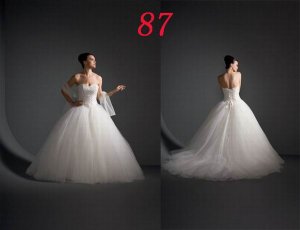 TULLE Style LACE Wedding Dress Bridesmaid Bridal Gown Custom