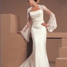 SIMPLE Style LACE Wedding Dress Bridesmaid Bridal Gown Custom