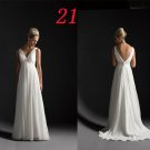 SIMPLE Style LACE Wedding Dress Bridesmaid Bridal Gown Custom