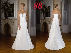 SIMPLE Style LACE Wedding Dress Bridesmaid Bridal Gown Custom