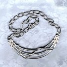 PRICES SLASHED-MONET VINTAGE SILVERTONE CHOKER NECKLACE