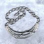 PRICES SLASHED-MONET VINTAGE SILVERTONE CHOKER NECKLACE