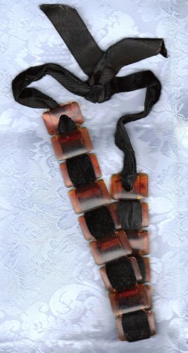 PRICES SLASHED-TORTOISE SHELL EARLY PLASTIC VINTAGE CHOKER