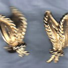 PRICES SLASHED-UNSIGNED BEAUTY GOLDTONE VINTAGE EARRINGS