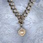 PRICES SLASHED-MARVELLA DESIGNER SIGNED FAUX PEARL RHINESTONE NECKLACE