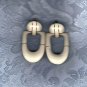 PRICES SLASHED-VINTAGE IVORY GOLDTONE MOVING EARRINGS