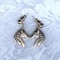 PRICES SLASHED-DESIGNER SIGNED HORSE HEAD VINTAGE POST EARRINGS