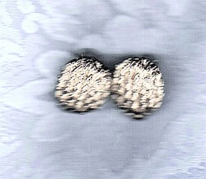 PRICES SLASHED-UNSIGNED BEAUTY VINTAGE BRUSHED SILVERTONE EARRINGS