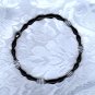NEW ARRIVALS-UNUSUAL BLACK SPRING AB RS STRETCHY BRACELET