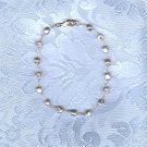 ESTATE FRESH WATER SILVER GRAY PEARL BRACELET
