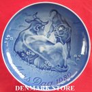 Danish Bing & Grondahl Copenhagen Mothers Day Plate COW 1989