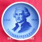 Danish Aluminia Royal Copenhagen Mini Plate THOMAS JEFFERSON