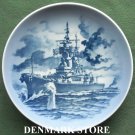 Vintage Danish Royal Copenhagen Denmark USS New Jersey Battleship Plate Vintage Danish Royal Copenhagen Denmark USS New Jersey Battleship Plate
