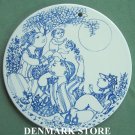 Bjorn Wiinblad Nymolle Denmark Noon Wall Plate Blue Bjorn Wiinblad Nymolle Denmark Noon Wall Plate Blue