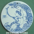 Danish Bjorn Wiinblad Nymolle Twilight Wall Plate Blue Danish Bjorn Wiinblad Nymolle Twilight Wall Plate Blue