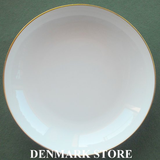 Danish Bing & Grondahl Copenhagen Aarestrup 8 Inch Gold Rim Plate
