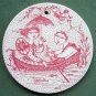 Danish Bjorn Wiinblad Nymolle July wall plate red