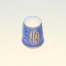 Bing & Grondahl 1979 Blue Gold Porcelain Thimble Bing & Grondahl 1979 Blue Gold Porcelain Thimble