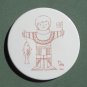 Danish Bing & Grondahl Copenhagen Antoni Large Red Wall Plate 3764