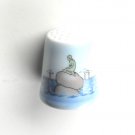 Bing & Grondahl Little Mermaid Blue Porcelain Thimble Bing & Grondahl Little Mermaid Blue Porcelain Thimble