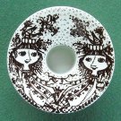 Danish Bjorn Wiinblad Nymolle Candle Holder Black Danish Bjorn Wiinblad Nymolle Candle Holder Black
