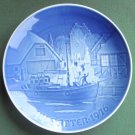 Danish Bing & Grondahl Copenhagen Welcome Christmas Plate 1976