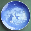 Bing & Grondahl Copenhagen Christmas In The Woods Plate 1980 Bing & Grondahl Copenhagen Christmas In The Woods Plate 1980