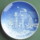 Bing & Grondahl Copenhagen Christmas Letter Plate 1984 Bing & Grondahl Copenhagen Christmas Letter Plate 1984