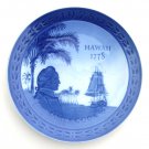 Royal Copenhagen Denmark James Cook Hawaii 200 Years Plate 1978