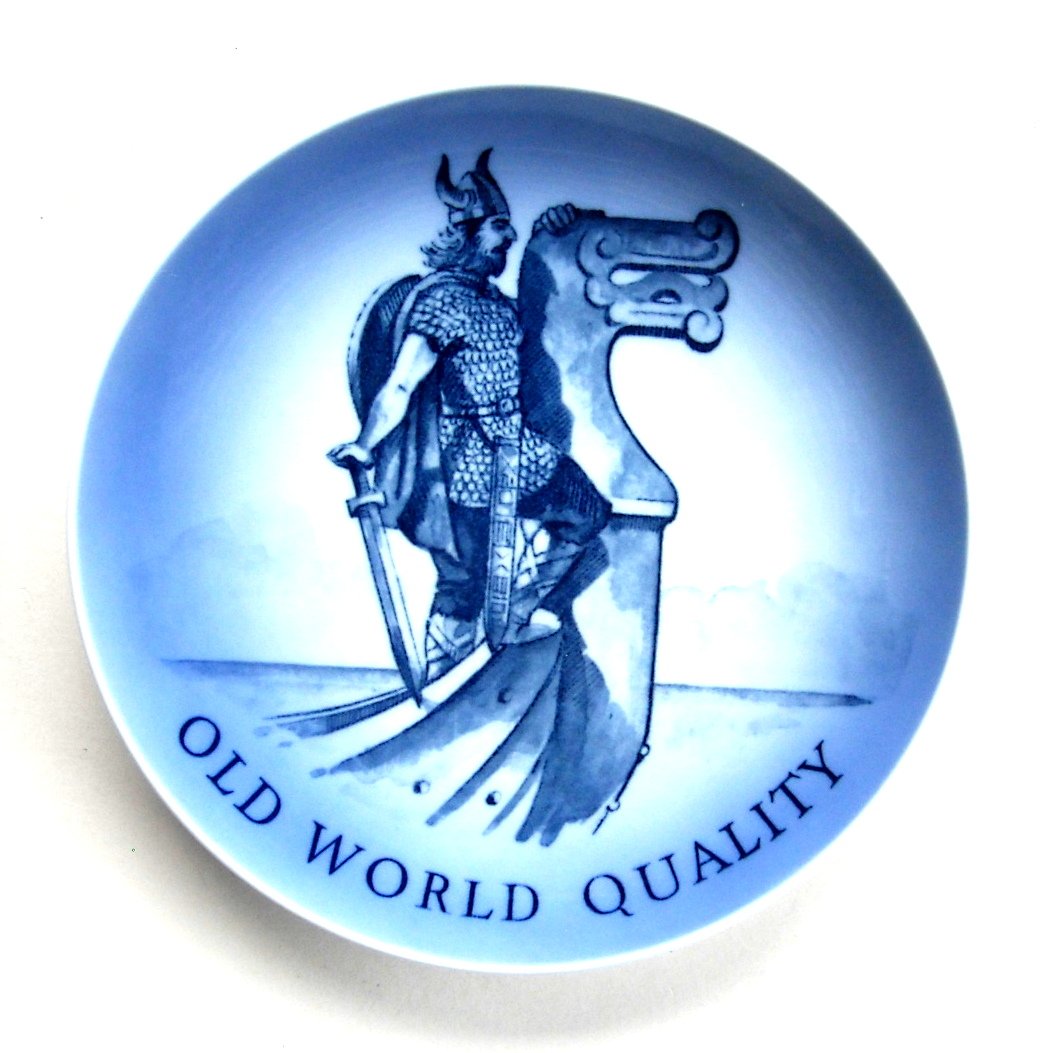 Royal Copenhagen Denmark Vintage Danish DAK Viking Plate
