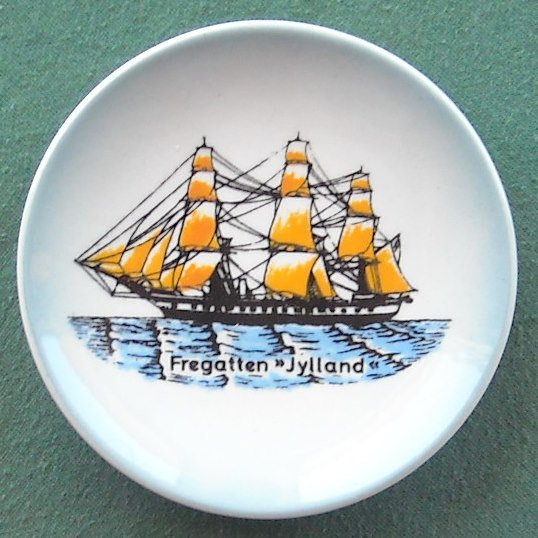 Fregatten Jylland S&Atilde;&cedil;holm Pottery Denmark Small Plate
