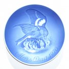 Danish Bing & Grondahl Copenhagen Mothers Day Plate Sparrow With Chicks 1970 Danish Bing & Grondahl Copenhagen Mothers Day Plate Sparrow With Chicks 1970