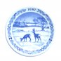 Royal Copenhagen 1987 Boxed Mini Christmas Plate