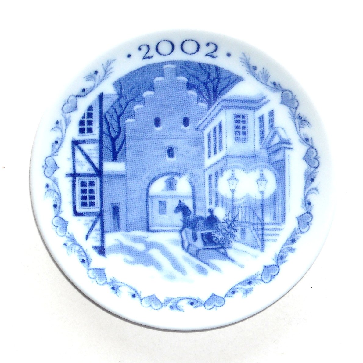 Royal Copenhagen Denmark Mini Christmas Plate 2002