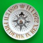 King Frederik IX Denmark Bing & Grondahl Copenhagen Gold Plate 1972