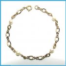 Vintage Cultured Pearls & Gold Filled Bracelet