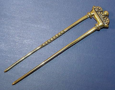 Antique Victorian Etruscan Hair Pin