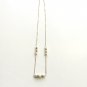 White Cultured Pearl & Gold Fill Necklace