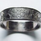 Antique Victorian Silver Plated Floral Napkin Ring