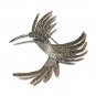 1950s Signed Sphinx Large Marcasite Hummingbird Brooch