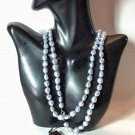 Honora Large Baroque Silver Grey Freshwater Pearl 36” Necklace with Tag