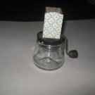Vintage Androck Nut Grinder Chopper Metal & Glass w/ Retro Atomic Pattern
