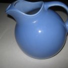 Vintage  Fiesta Light Blue Harlequin Ball Pitcher Jug