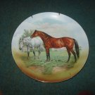 Plate Horse 3 Crown Hand Painted Gold Trim